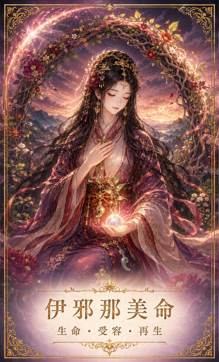 伊邪那美命 お守りカード 表面