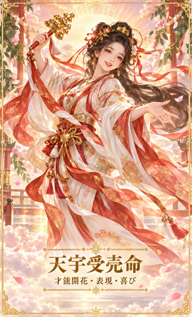 天宇受売命 お守りカード 表面